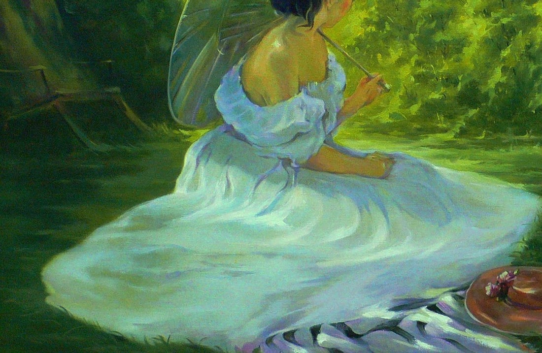 Oil painting Holidays in the mountains Vasily Korkishko - 3