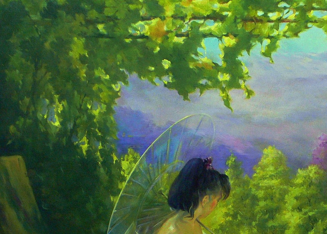 Oil painting Holidays in the mountains Vasily Korkishko - 4