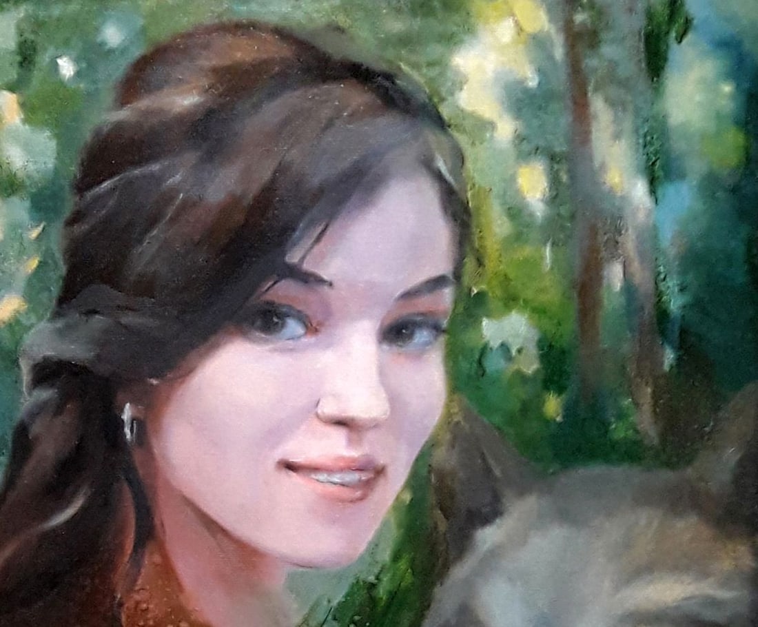 Oil painting Portrait of a woman Vasily Korkishko - 6