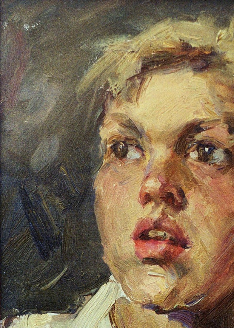 Oil painting Portrait of a boy Vasily Korkishko - 4