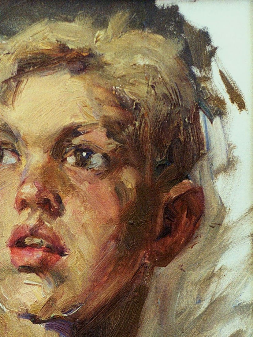 Oil painting Portrait of a boy Vasily Korkishko - 5
