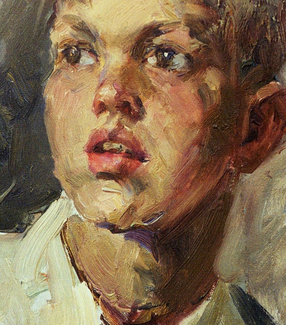 Oil painting Portrait of a boy Vasily Korkishko - 6