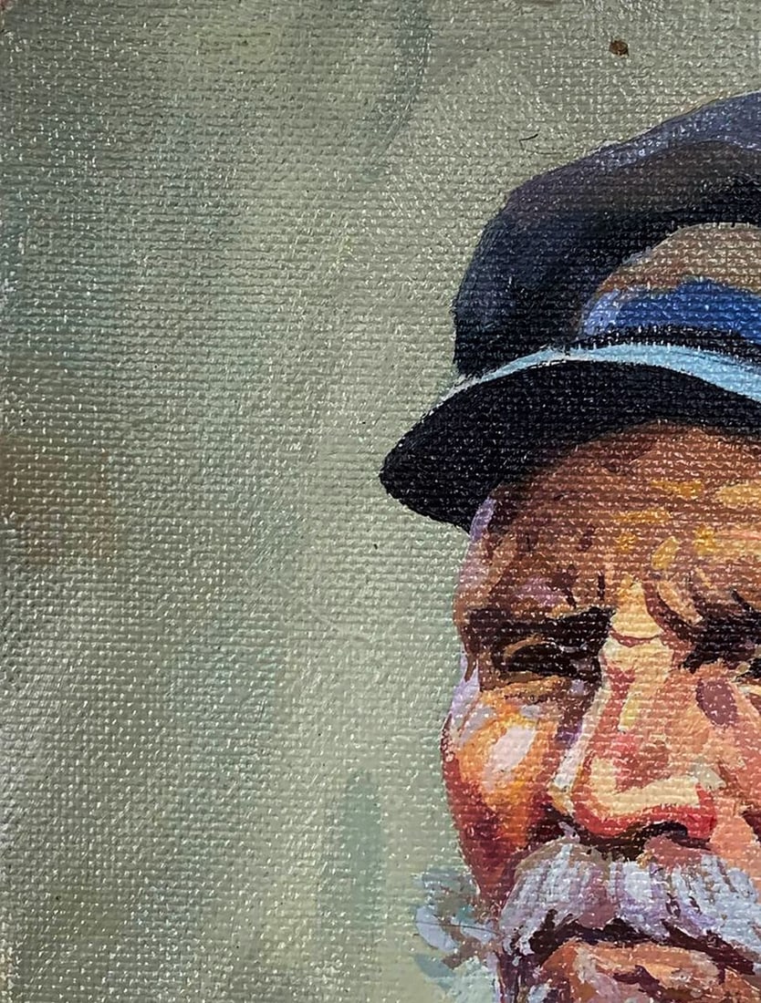 Oil painting Portrait of an elderly man Unknown artist - 5