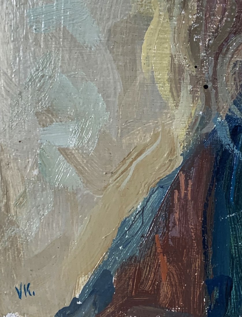 Oil painting Portrait of a grandfather with a beard Unknown artist - 8