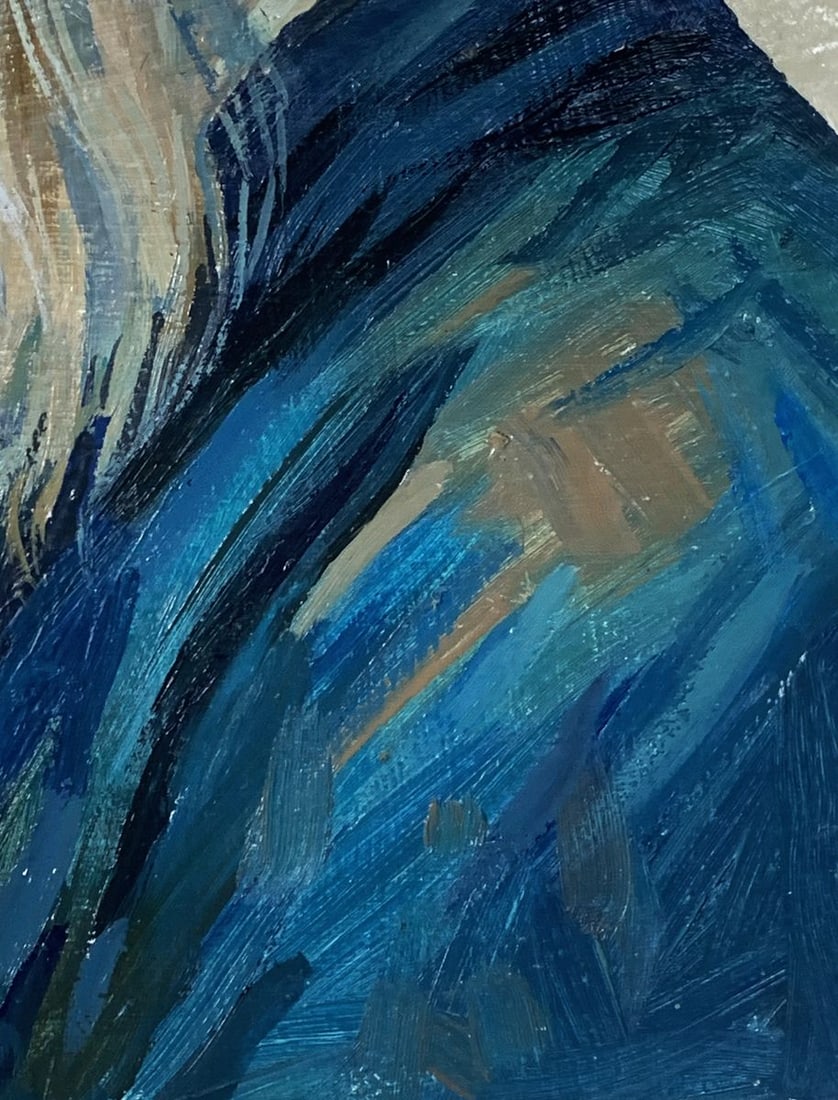 Oil painting Portrait of a grandfather with a beard Unknown artist - 9