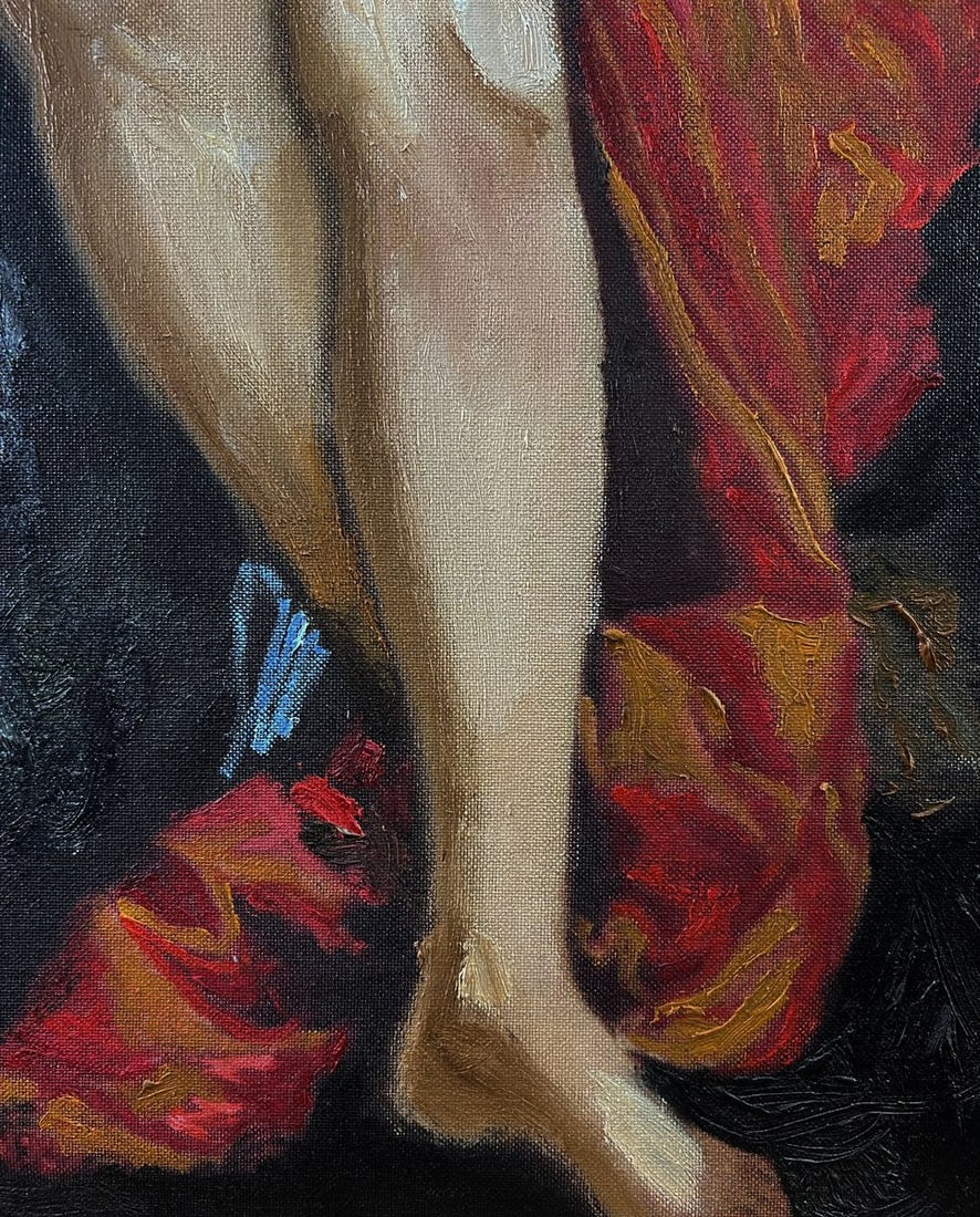 Oil painting A Figure girl is resting Oleksandr Gukalov - 9