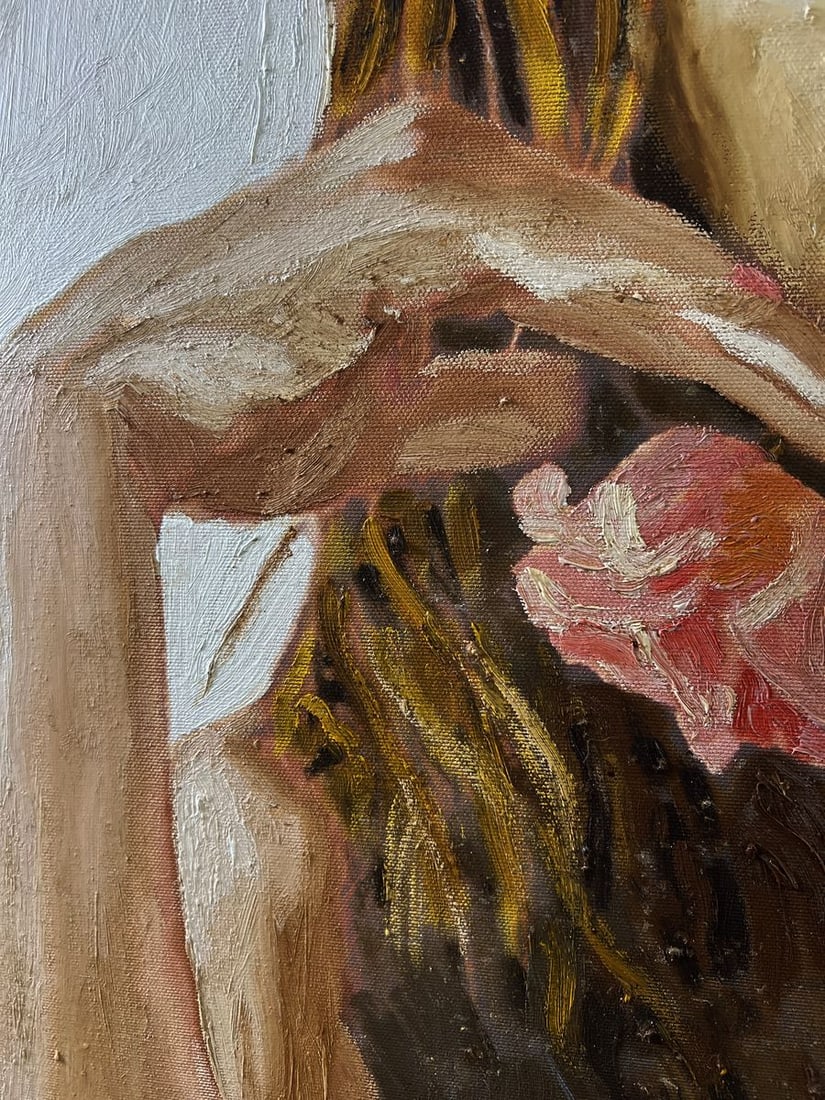 Oil painting Portrait of a confident girl Oleksandr Gukalov - 6