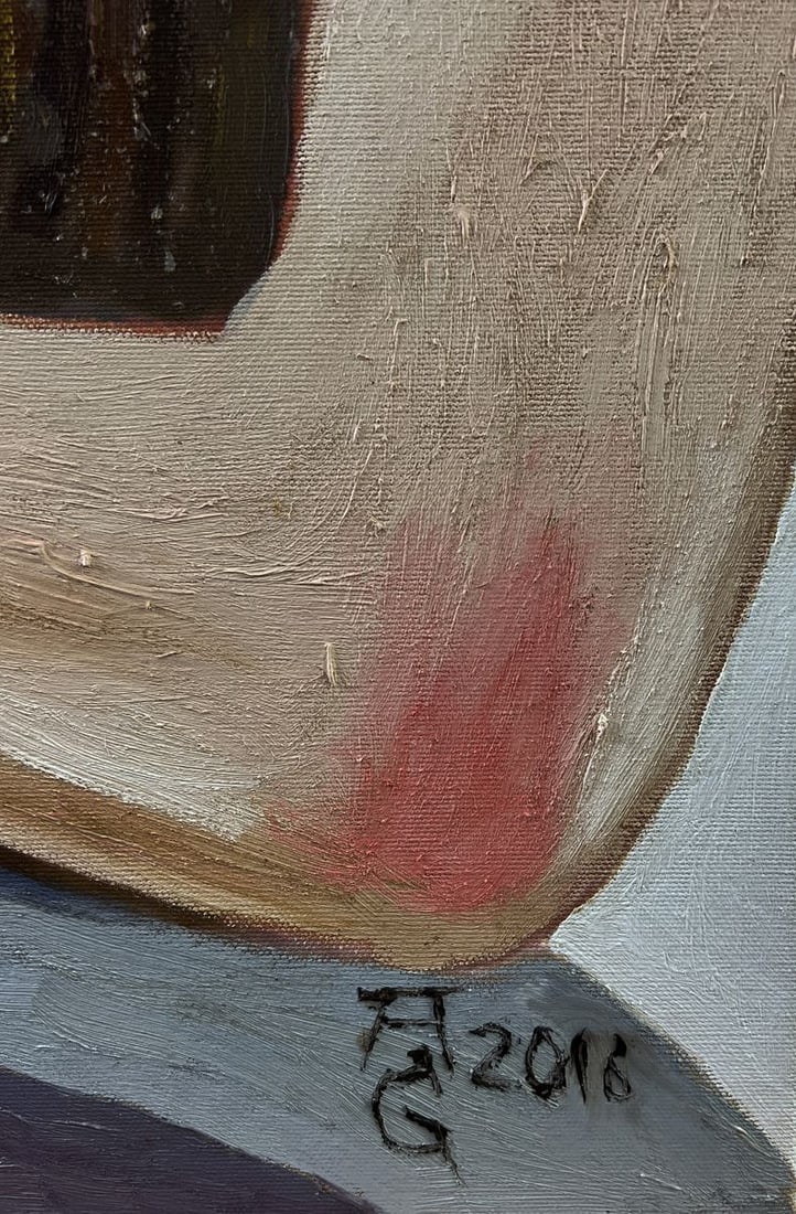 Oil painting Portrait of a confident girl Oleksandr Gukalov - 8