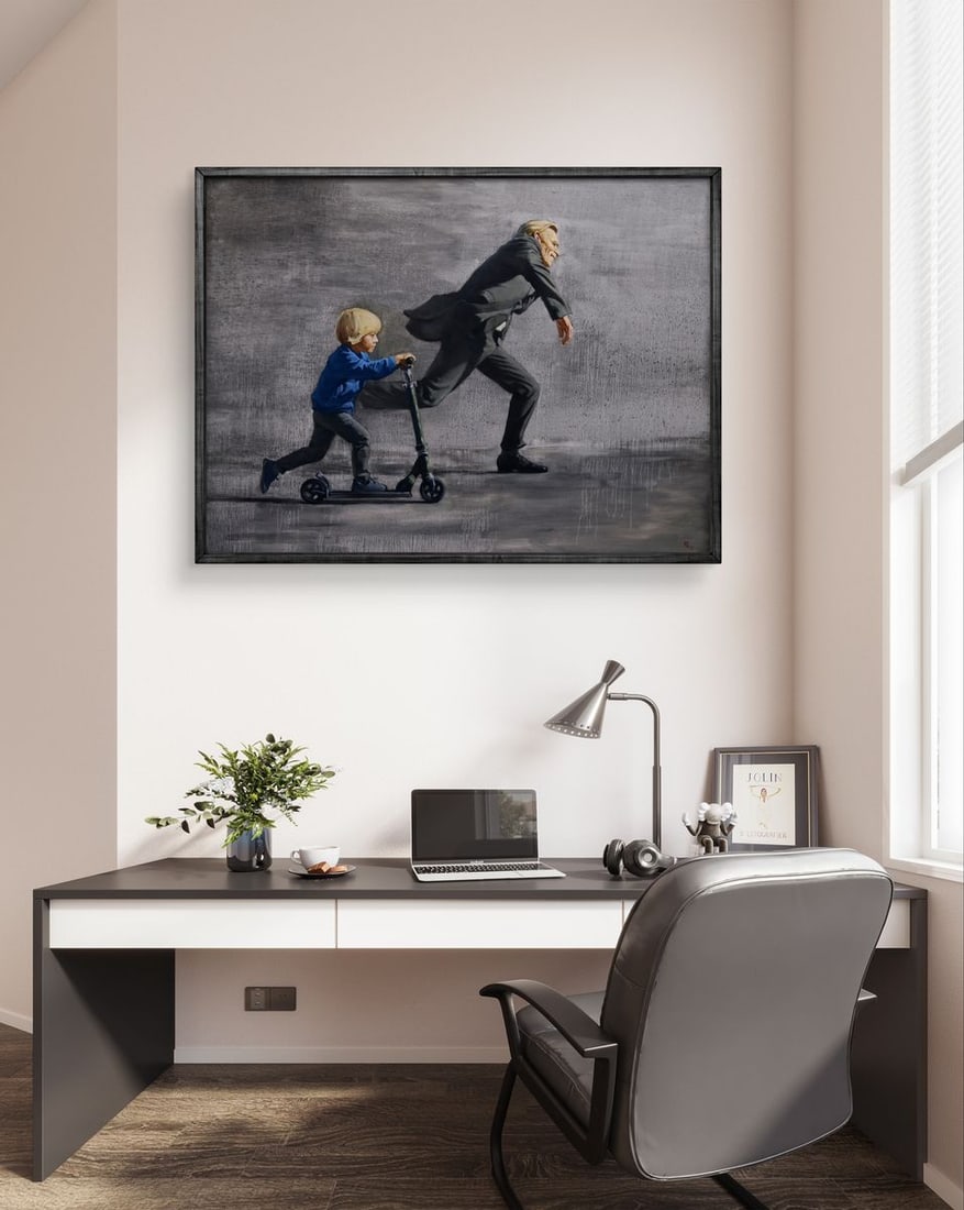 Oil painting Chasing the rain Oleg Kateryniuk - 2