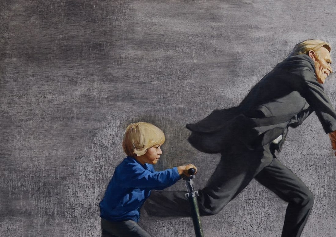 Oil painting Chasing the rain Oleg Kateryniuk - 4