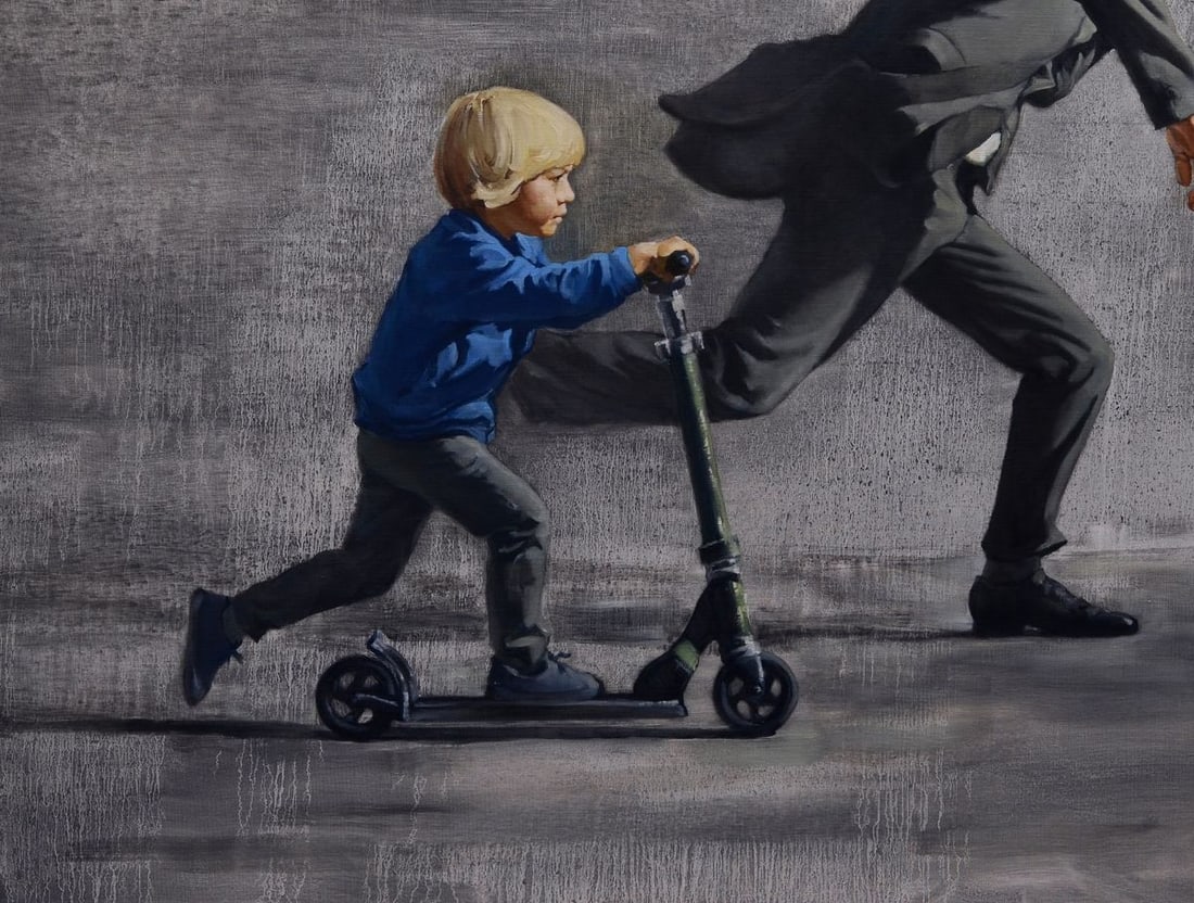 Oil painting Chasing the rain Oleg Kateryniuk - 6