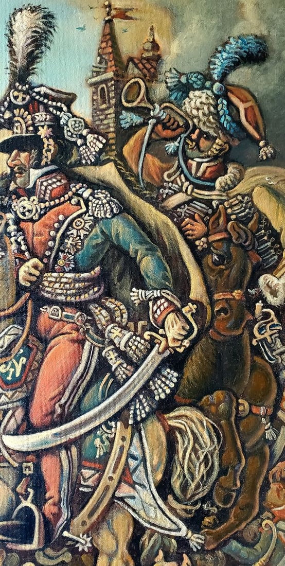 Oil painting Napoleon at Austerlitz Daniil Litvinov - 10