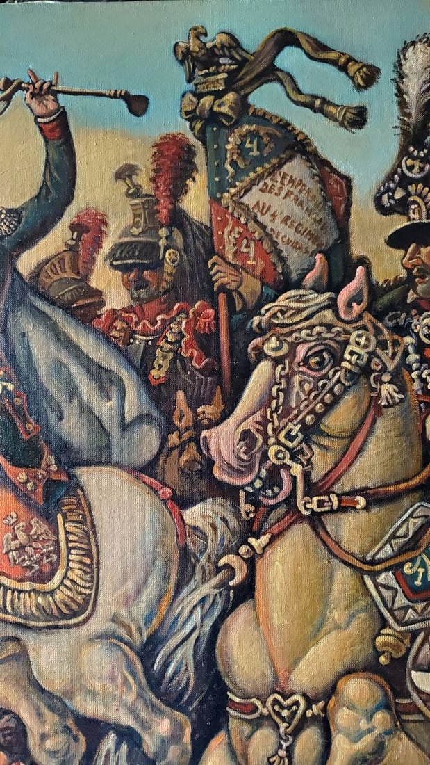 Oil painting Napoleon at Austerlitz Daniil Litvinov - 8