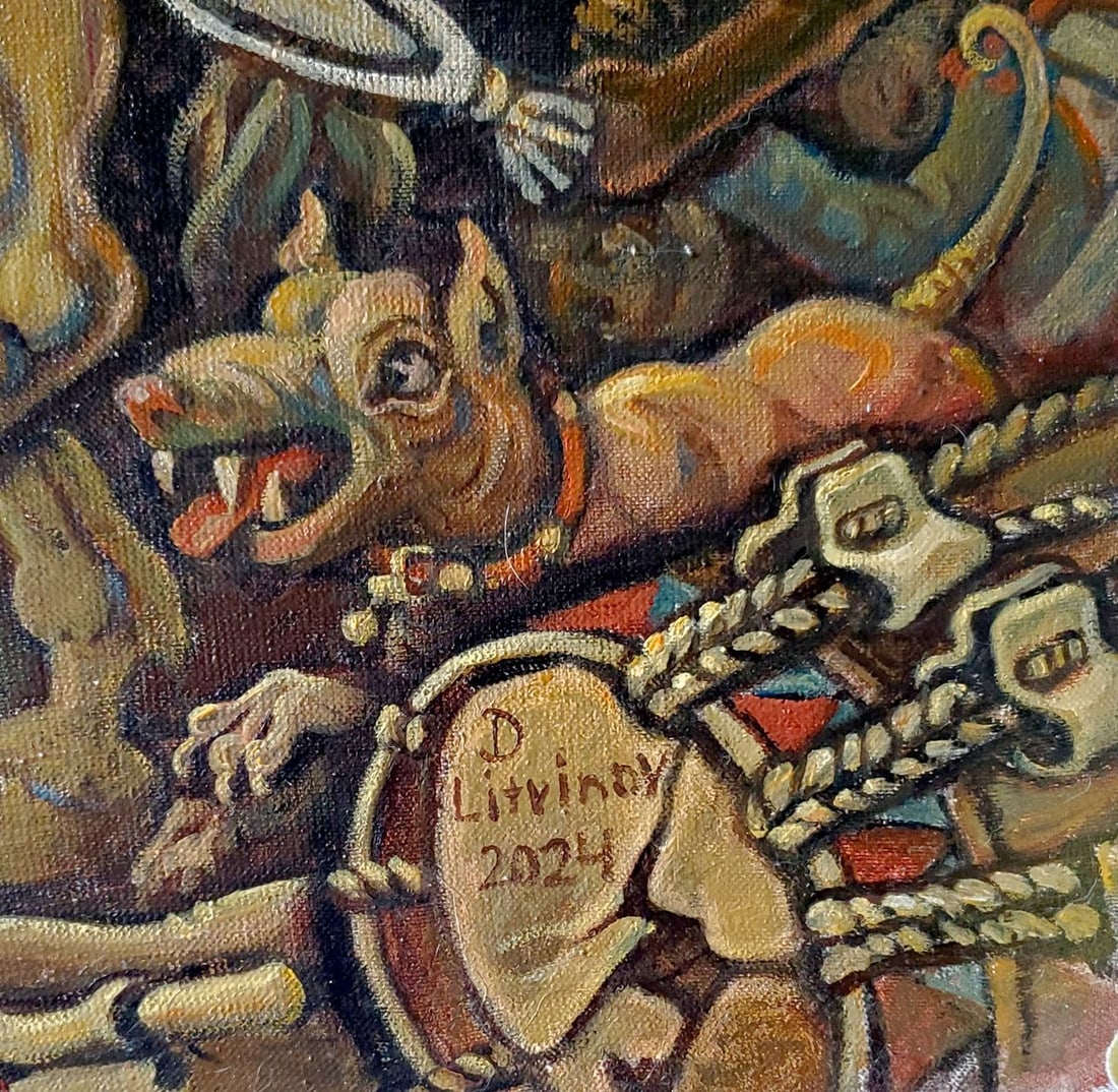 Oil painting Napoleon at Austerlitz Daniil Litvinov - 9