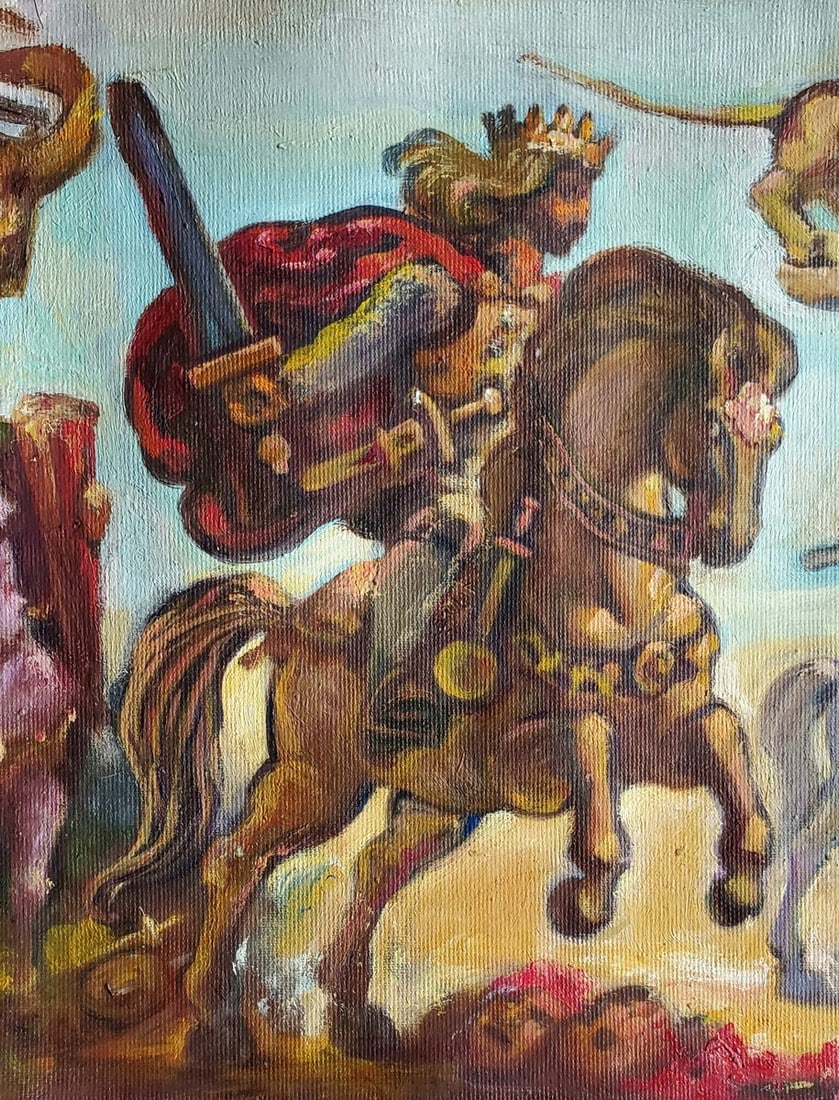 Oil painting Richard the Lionheart Daniil Litvinov - 2