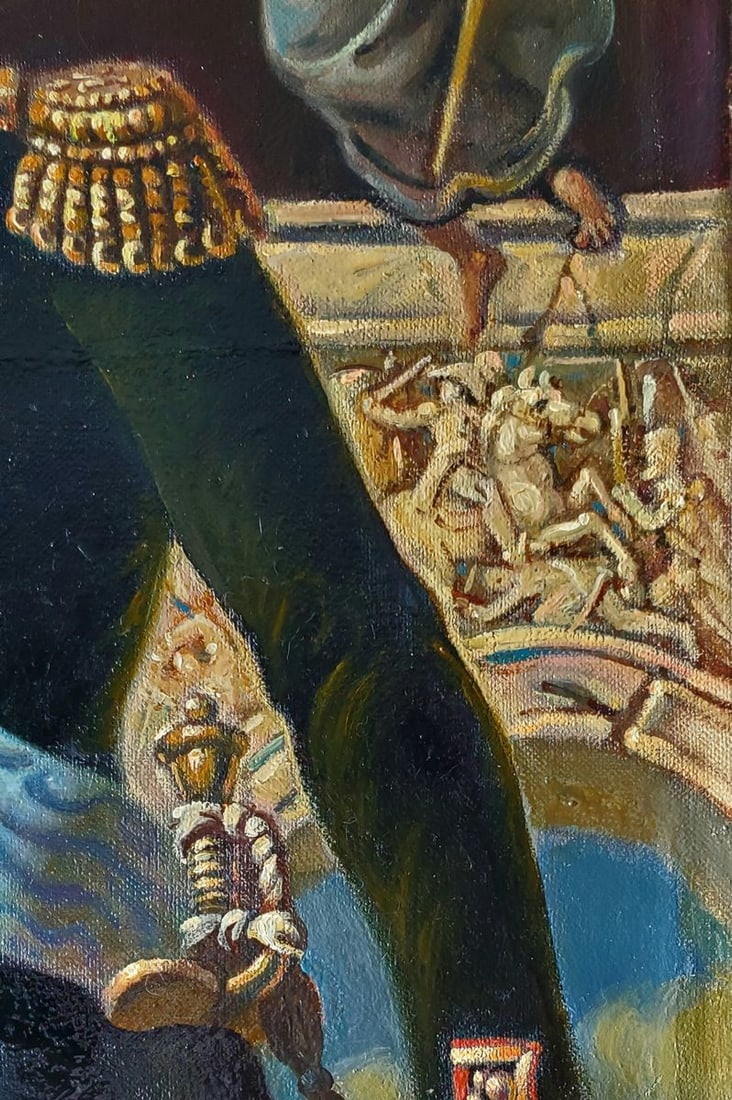 Oil painting Portrait of a 19th century governor Daniil Litvinov - 4