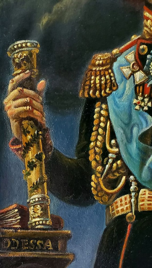 Oil painting Portrait of a 19th century governor Daniil Litvinov - 9