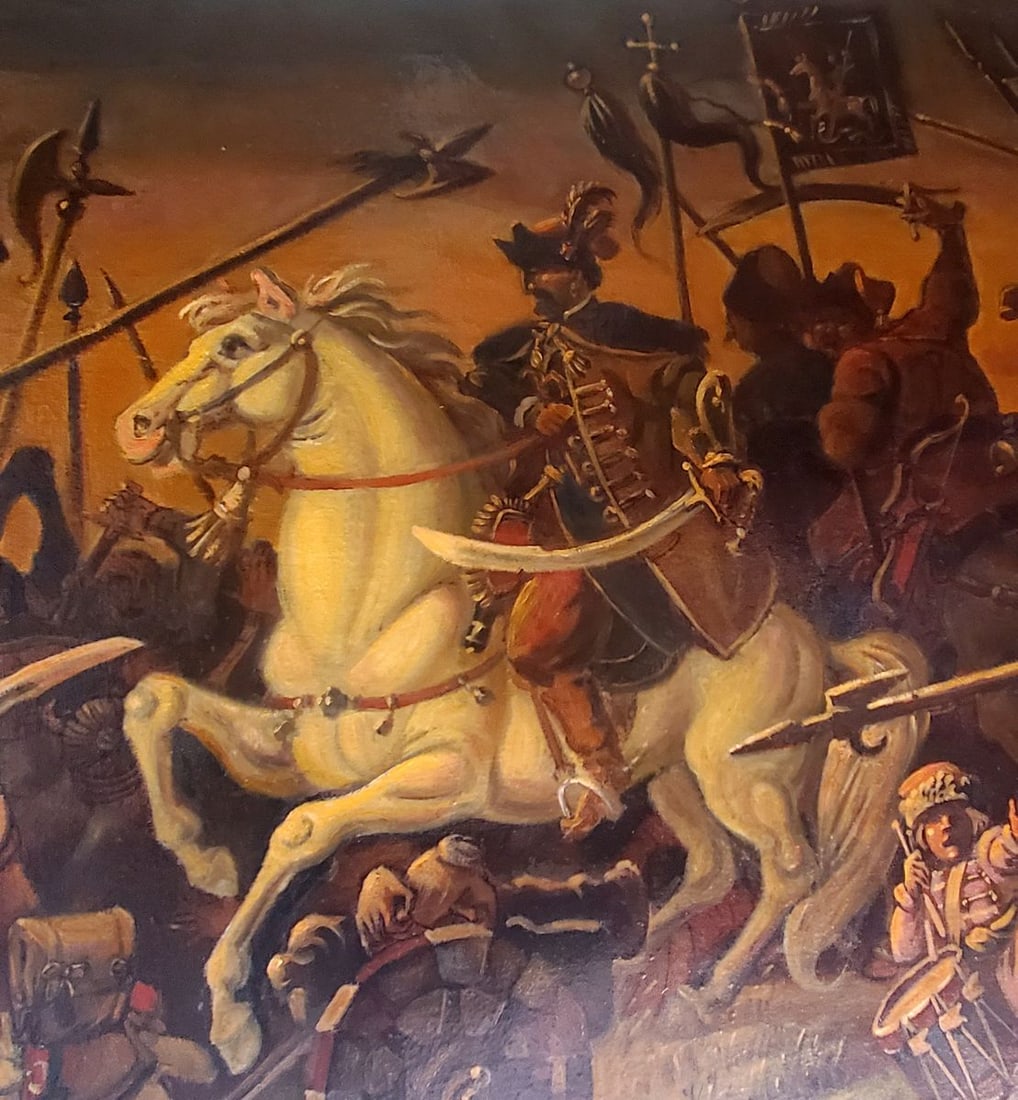 Oil painting The battle of the Zaporozhians with the Poles Daniil Litvinov - 7