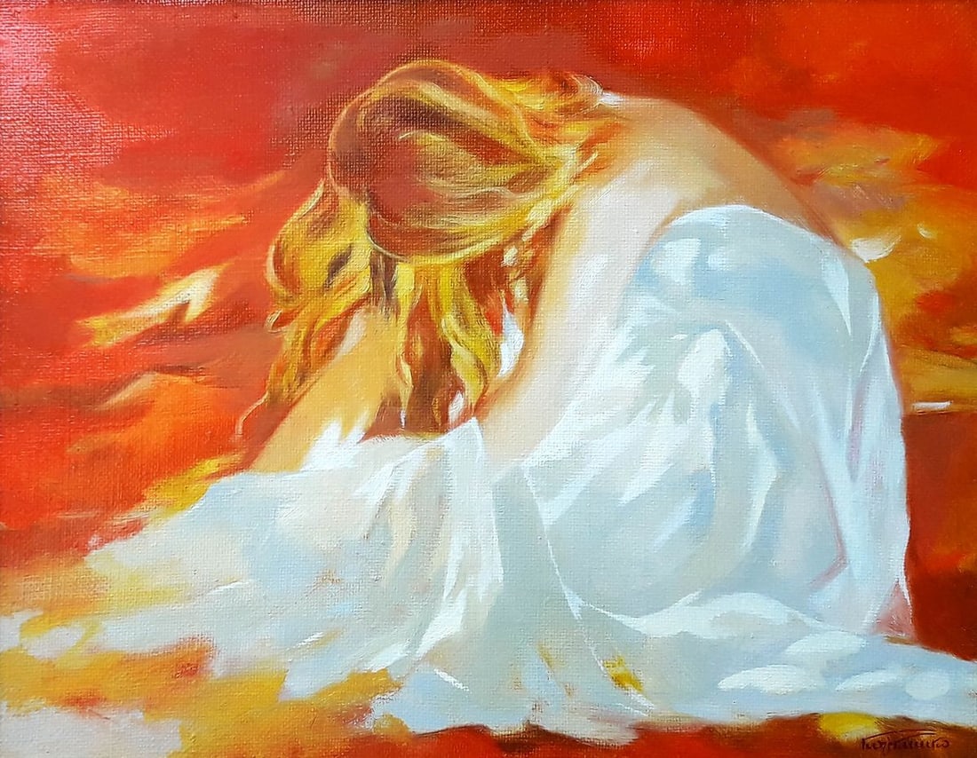 Oil painting Portrait of a girl Korkishko Vasily - 2