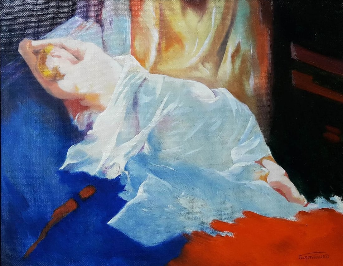 Oil painting Portrait of a girl Korkishko Vasily - 2