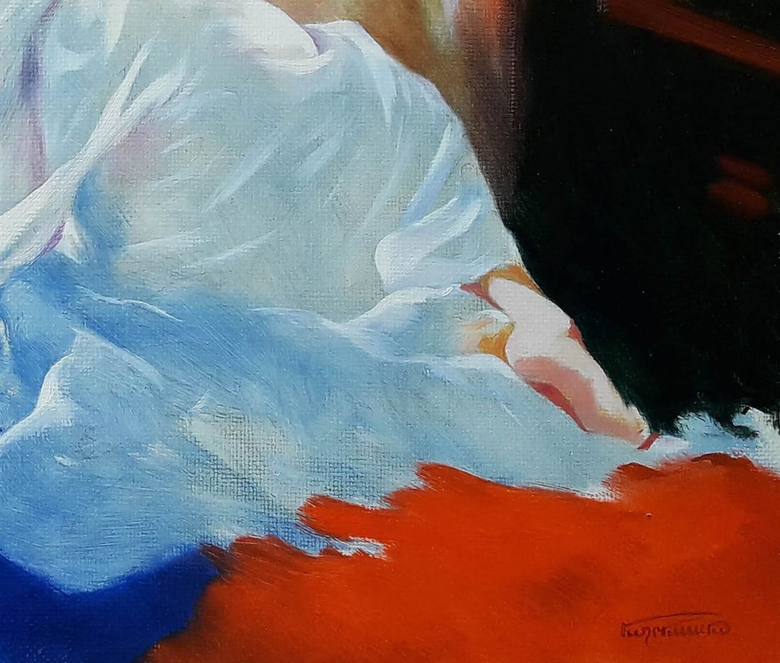 Oil painting Portrait of a girl Korkishko Vasily - 6