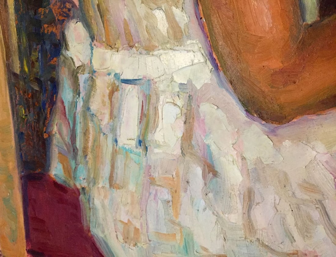 Oil painting Girl at the piano - 5