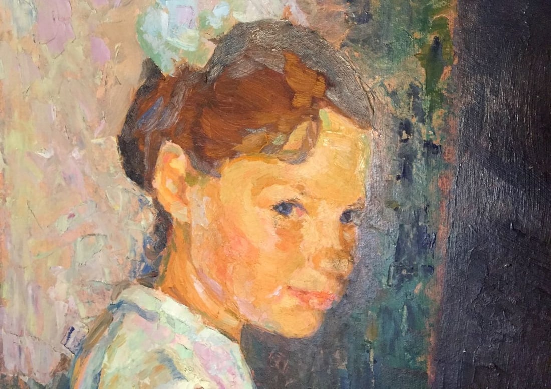 Oil painting Girl at the piano - 6