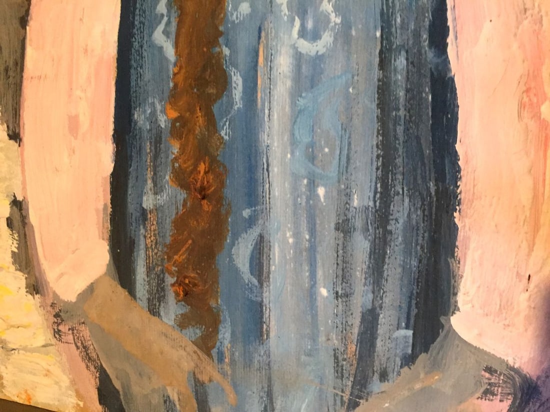 Oil painting Girl in a birch grove Leonid Mikhailovich Stil' - 6