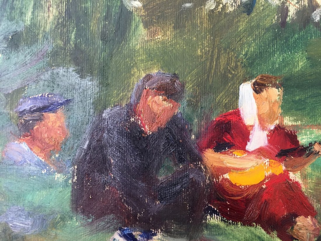 Oil painting People in nature Tkachenko E. - 5