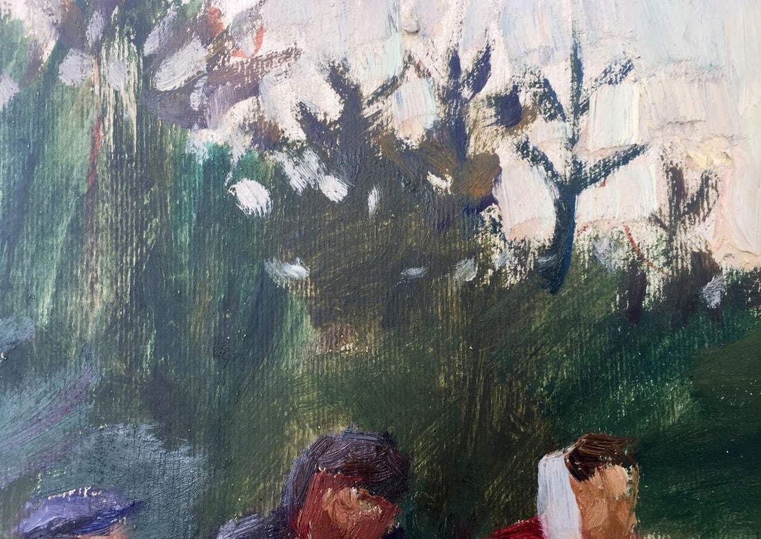 Oil painting People in nature Tkachenko E. - 7