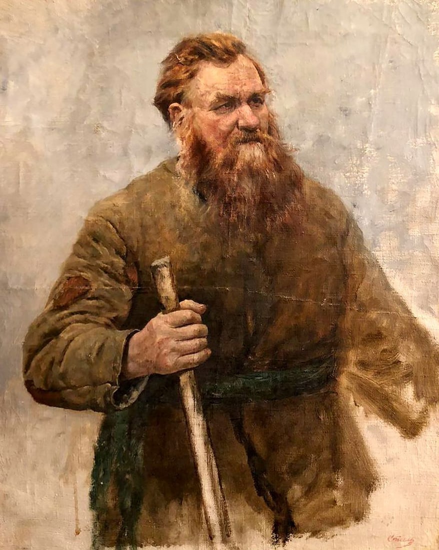 Oil painting Portrait of a man Leonid Mikhailovich Stil' (1 of 7)