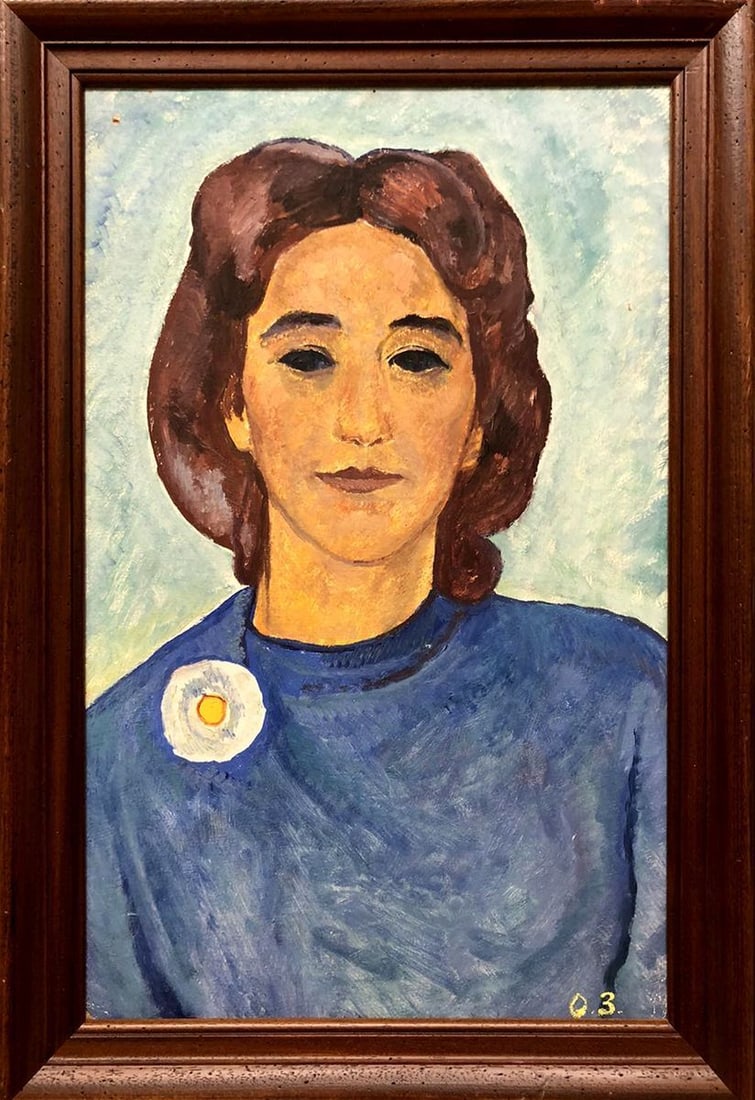 Oil painting Female portrait Zalyvakha Opanas - 2