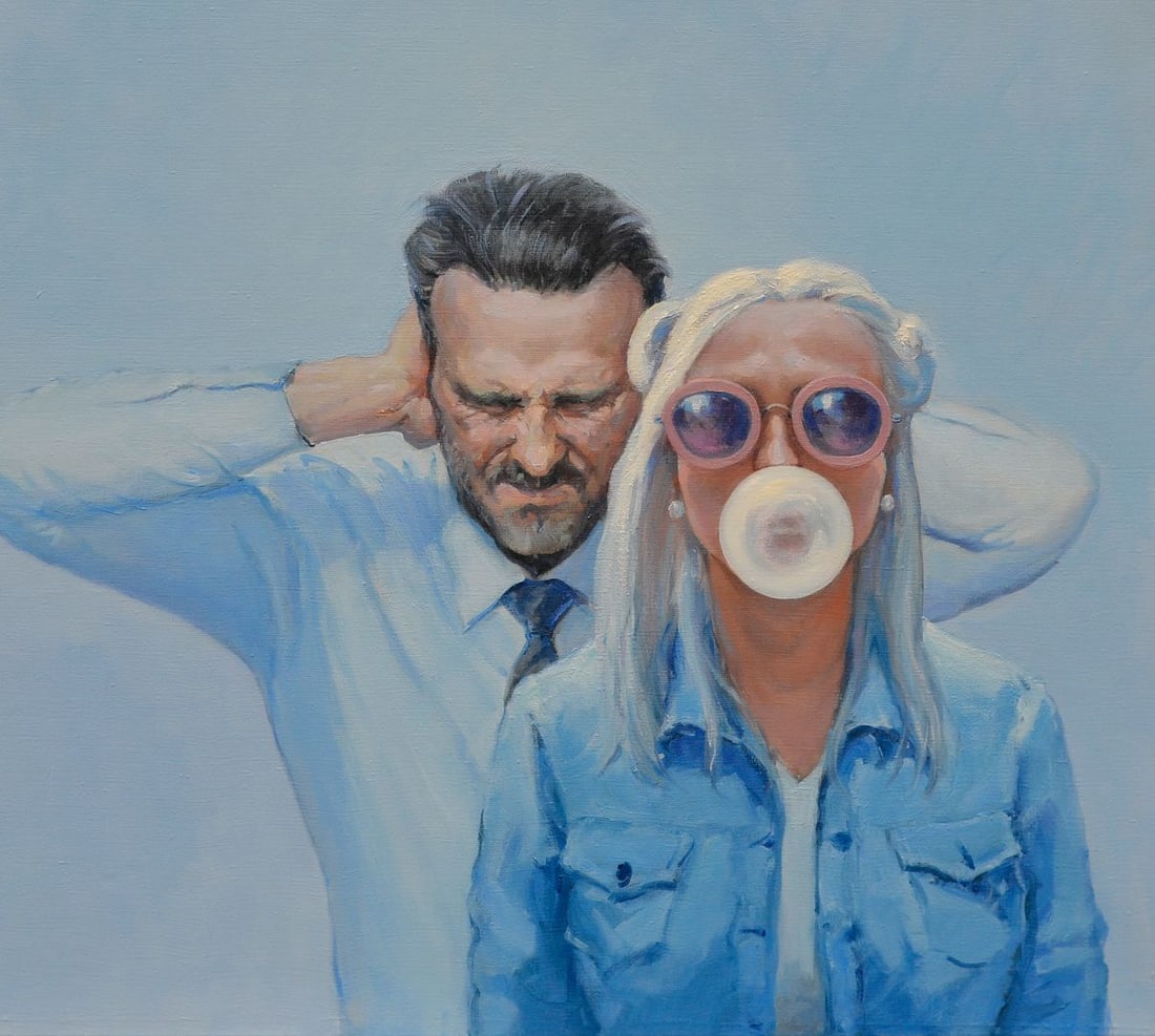 Oil painting Dubble Bubble Oleg Kateryniuk - 4