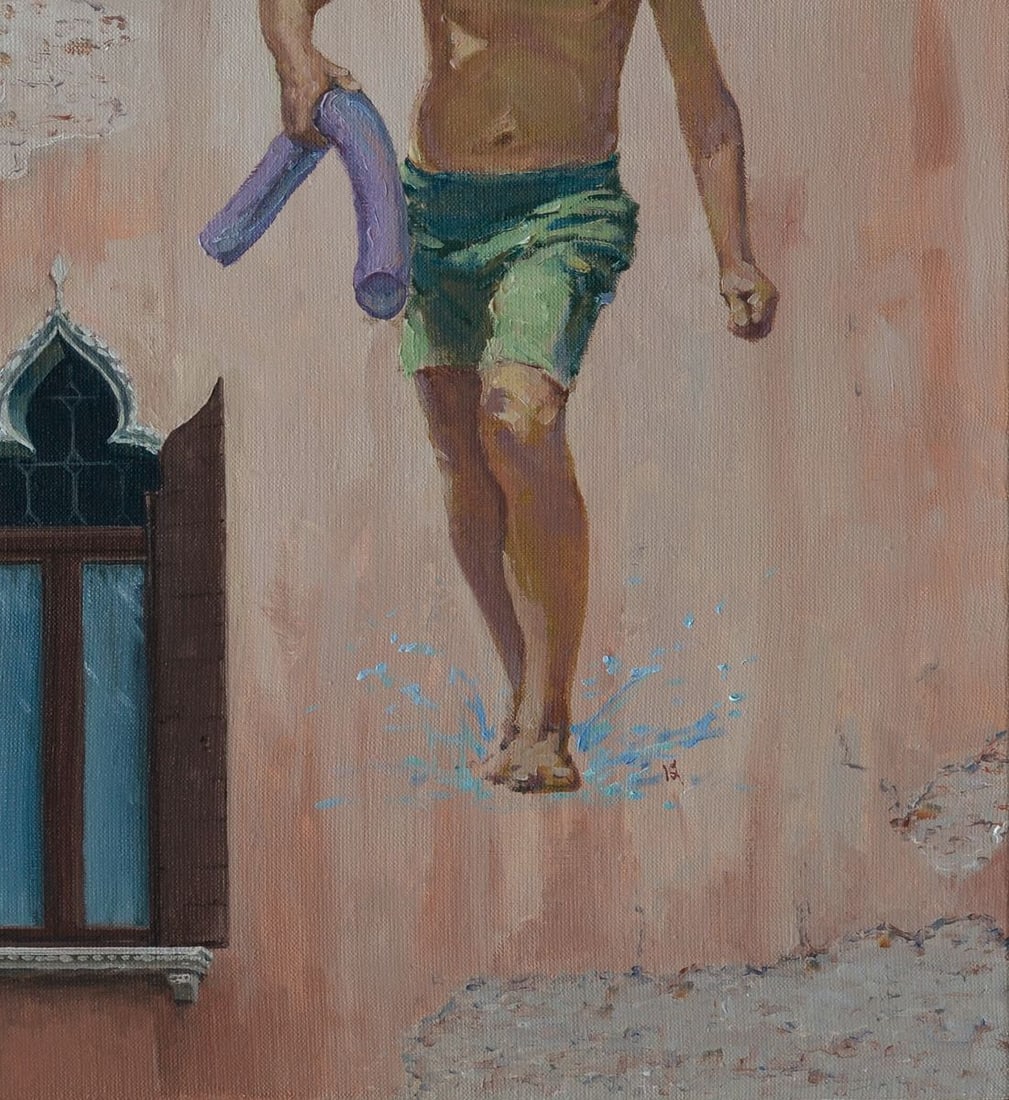 Oil painting Big water Venice Beach Oleg Kateryniuk - 4