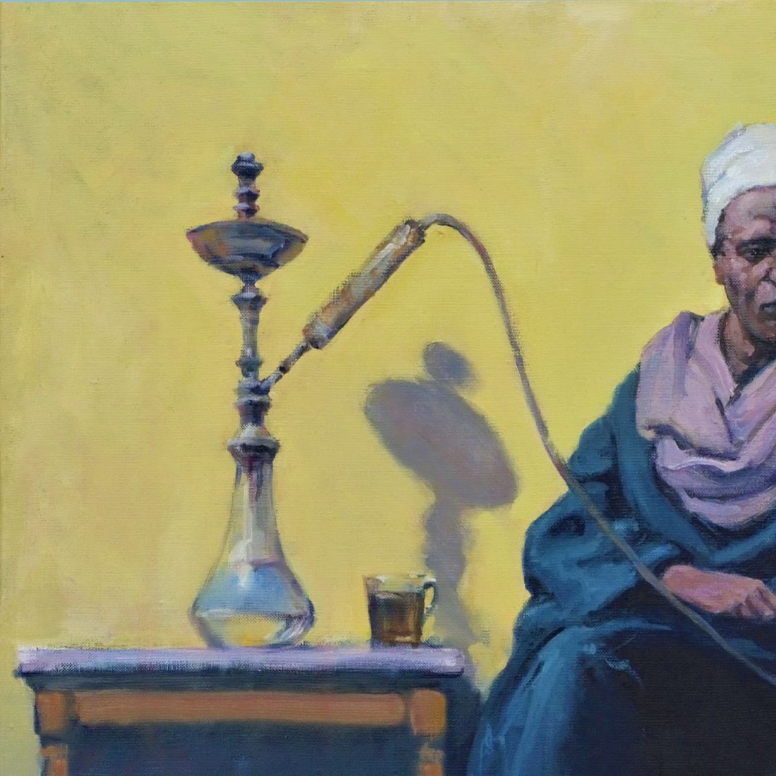 Oil painting Hookah smoker Cairo Oleg Kateryniuk - 2