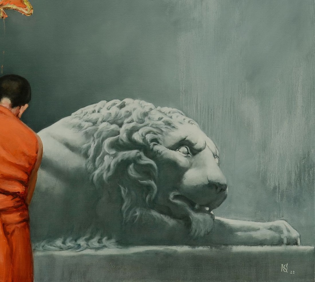 Oil painting Talk to me Oleg Kateryniuk - 5