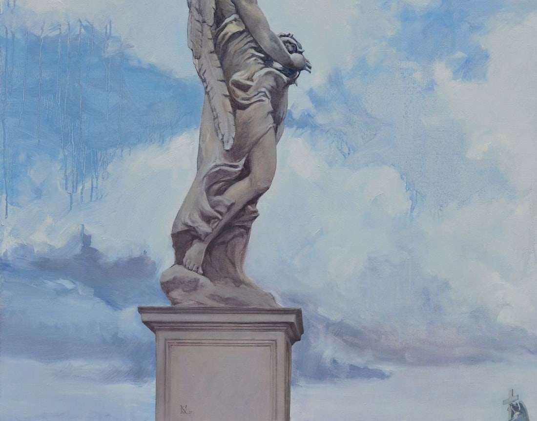 Oil painting Pass by the angels Oleg Kateryniuk - 4