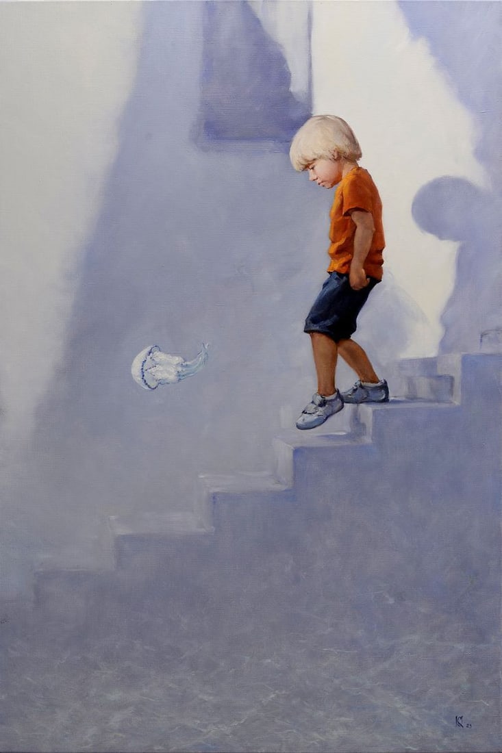 Oil painting The way to the water Oleg Kateryniuk (1 of 5)