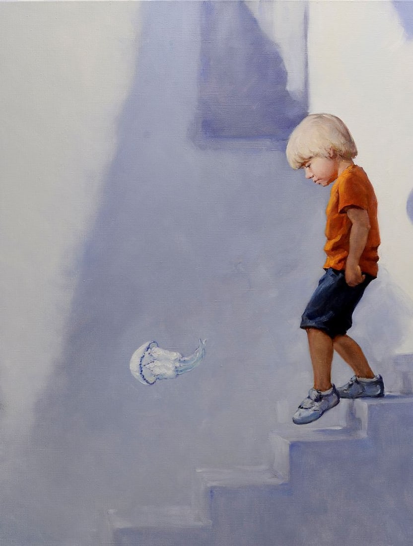 Oil painting The way to the water Oleg Kateryniuk - 2