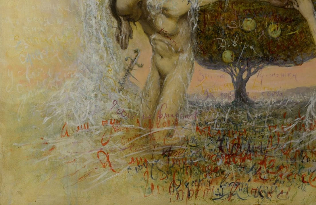 Oil painting Apple rescue Oleg Kateryniuk - 4