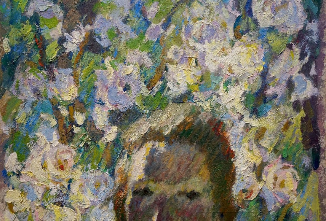 Oil painting Woman among the rose Zhurakovsky Victor Petrovich - 4