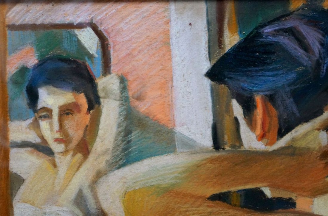 Pastel painting Portrait of a girl Lomykin Konstantin Matveevich - 3