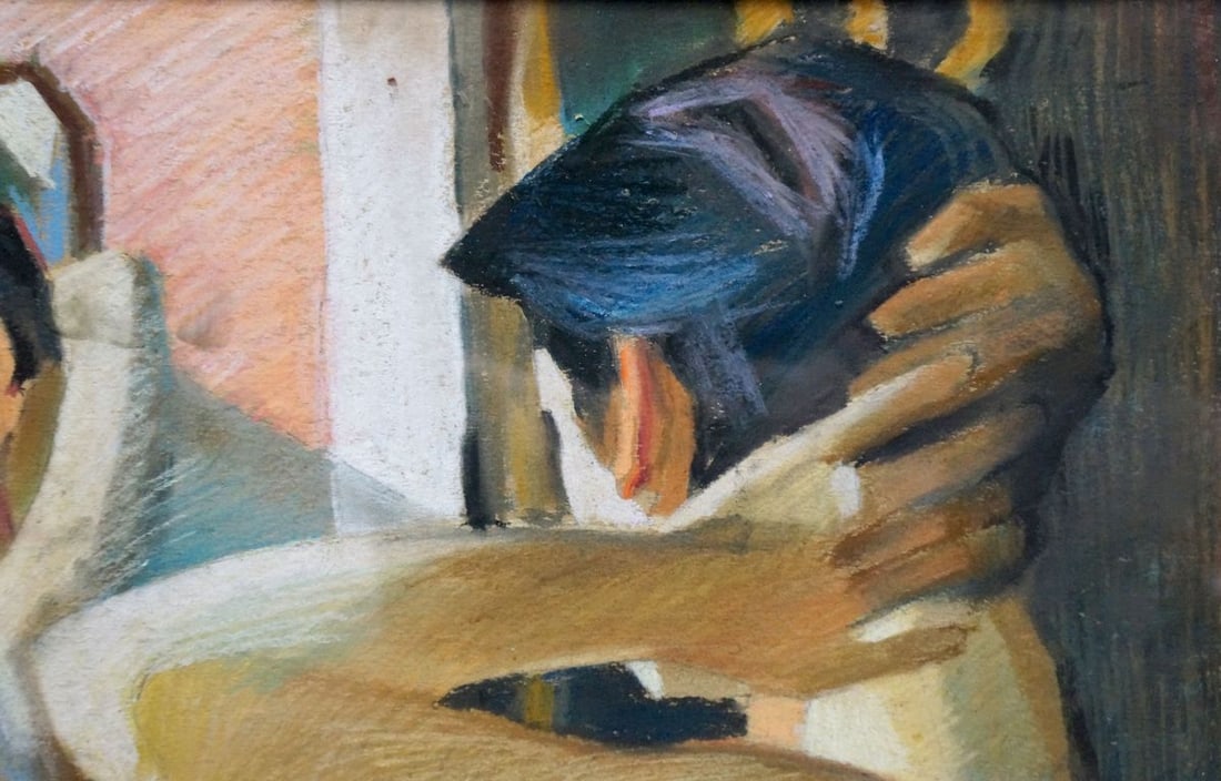 Pastel painting Portrait of a girl Lomykin Konstantin Matveevich - 4