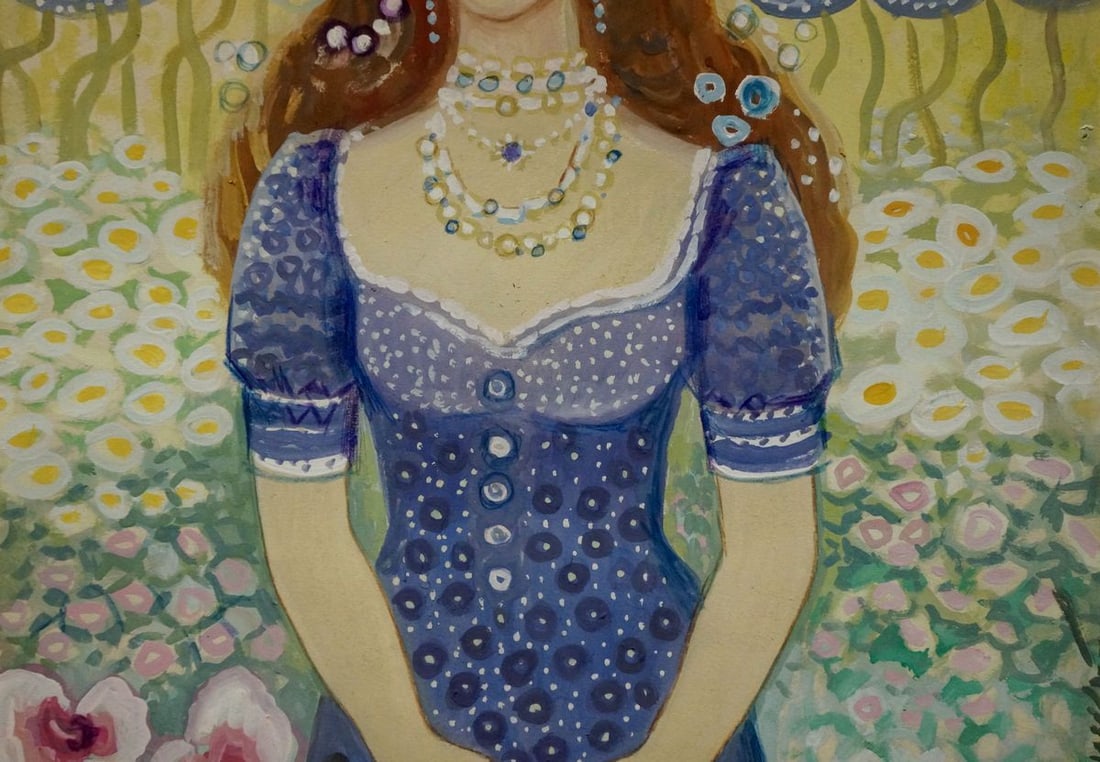 Oil painting Portrait of a girl Zaretsky Viktor Ivanovich - 4