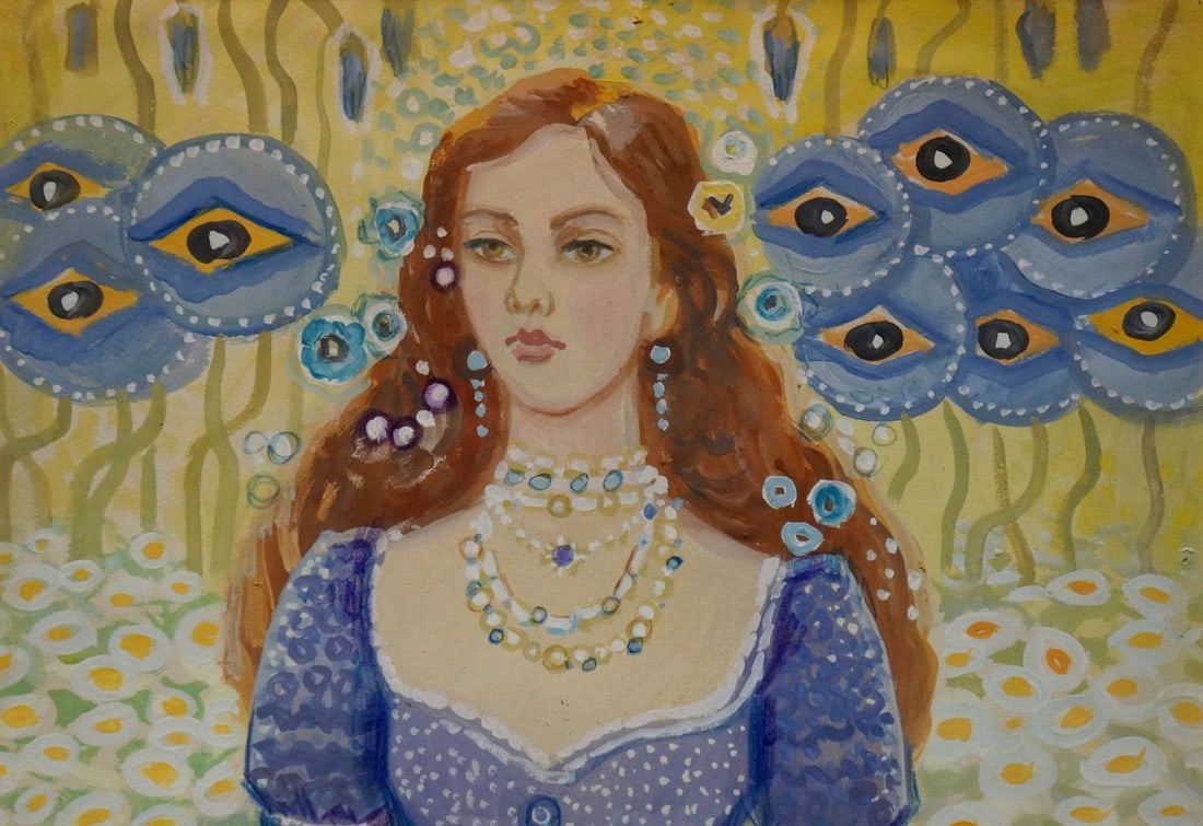 Oil painting Portrait of a girl Zaretsky Viktor Ivanovich - 5