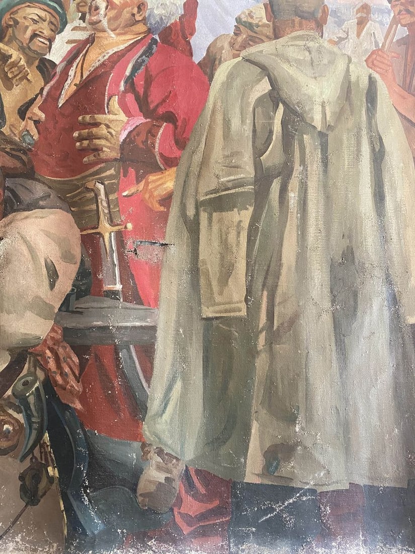 Oil painting Letter from the Cossacks to the Turkish Sultan Unknown artist - 10