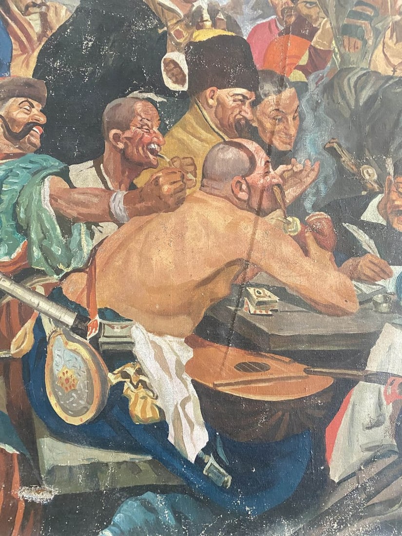 Oil painting Letter from the Cossacks to the Turkish Sultan Unknown artist - 5