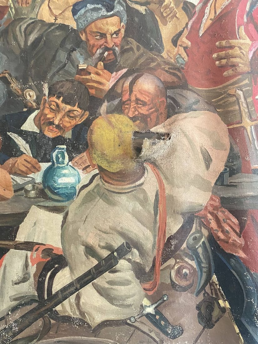 Oil painting Letter from the Cossacks to the Turkish Sultan Unknown artist - 6