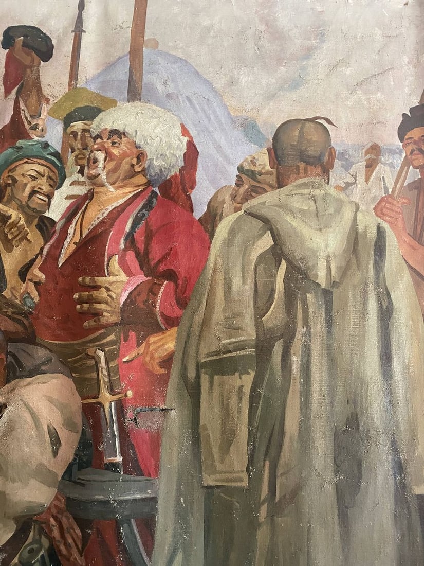 Oil painting Letter from the Cossacks to the Turkish Sultan Unknown artist - 9
