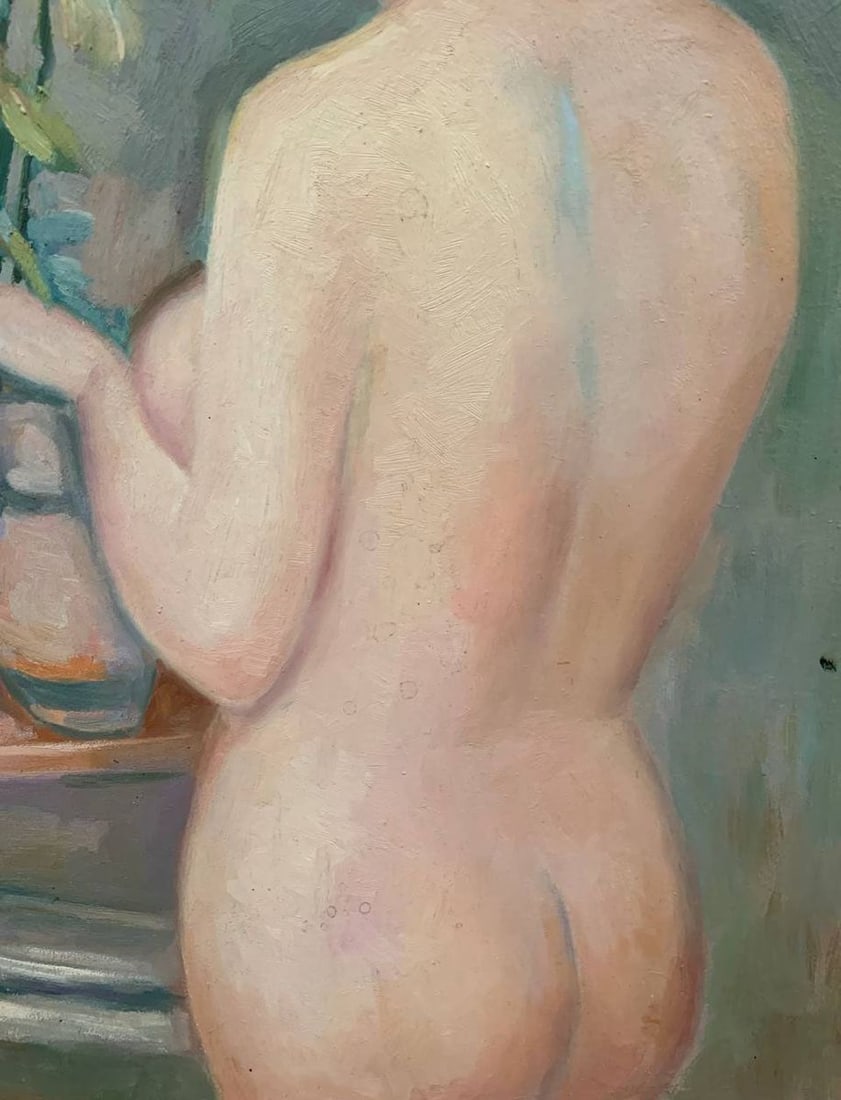 Oil painting Alone at home Unknown artist - 4